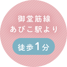 御堂筋線あびこ駅より徒歩1分