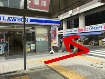 あびこ駅なかもず方面からの道順1